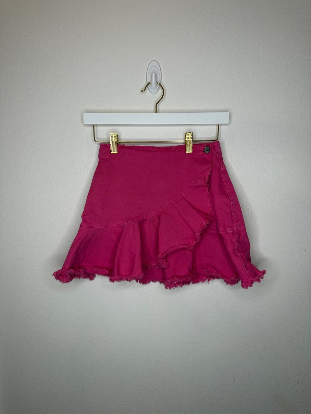 Mayoral Girls Hot Pink Ruffle Mini Skirt